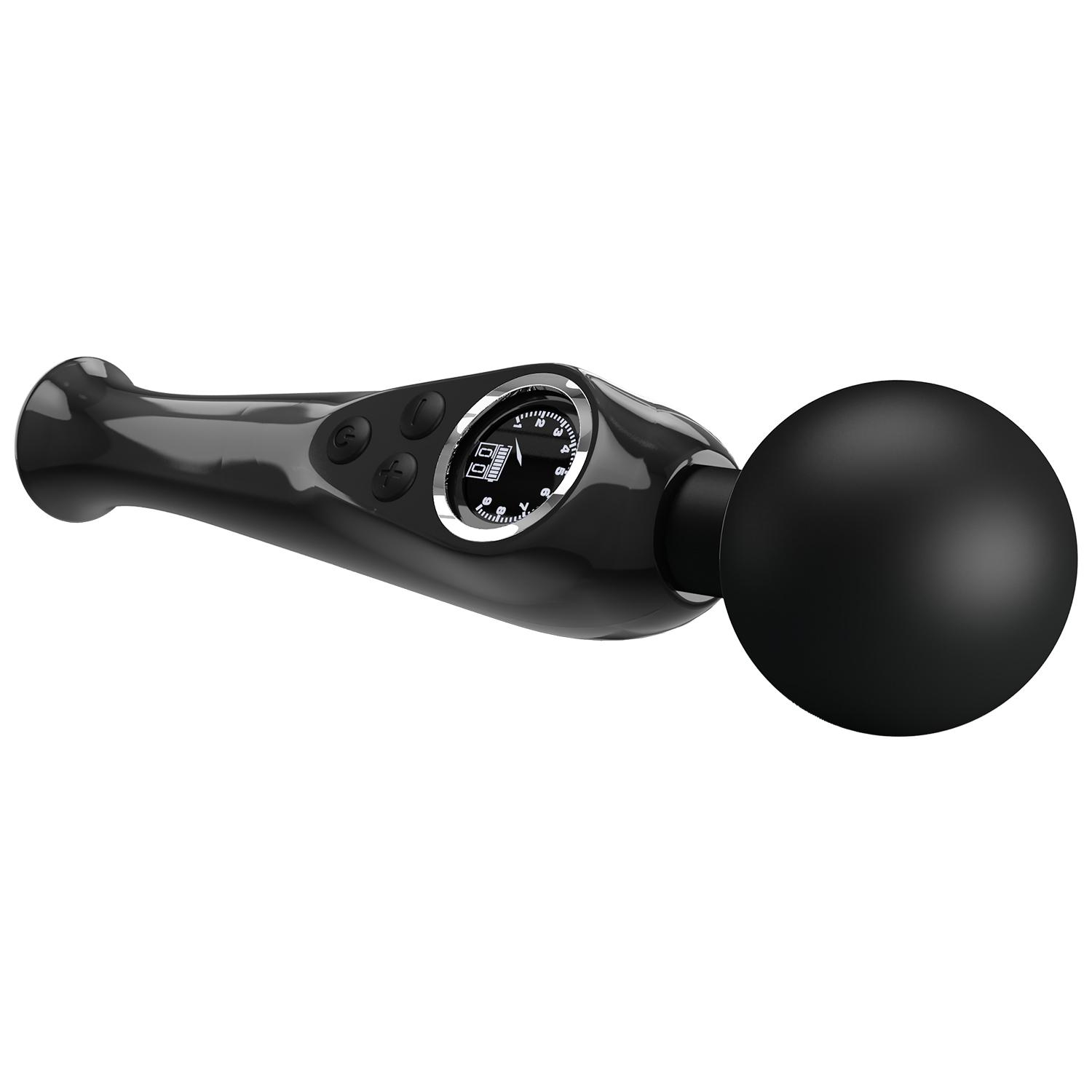 PRETTY LOVE - Stavros the Great LED Wand Massager 22,5 cm, Black PRETTY LOVE - Stavros the Great LED Wand Massager 22,5 cm, Black