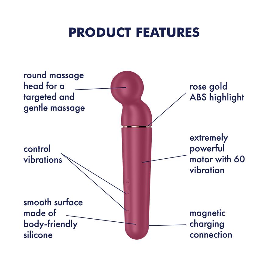 Satisfyer Planet Wand-er berry + rosegold