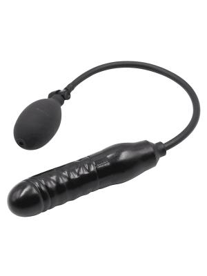 RudeRider Inflatable Regular Dildo Rubber Black
