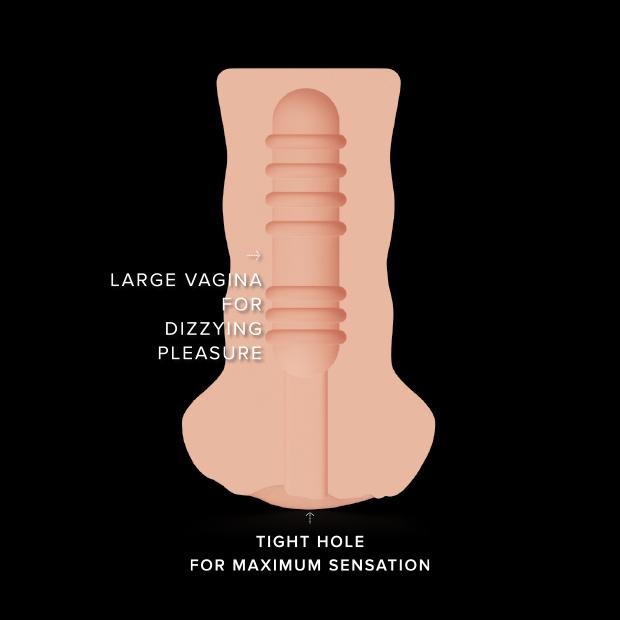 Shake First Date Masturbator, 16 cm, Flesh