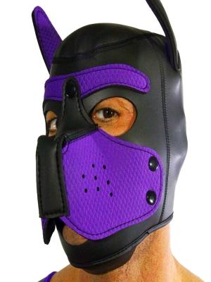 RudeRider Neoprene Puppy Hood Purple, L size