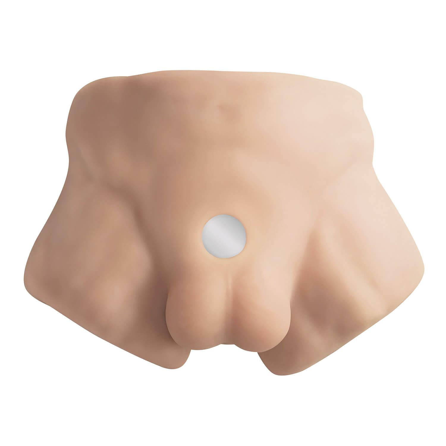 SILEXD Premium Half of Torso + Liquid Silicone Model 7" (17,75 cm), Light Skin