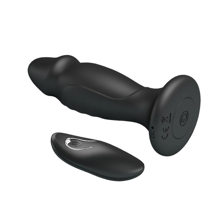 MR PLAY - Powerful Vibrating Anal Plug, Remote control, silicone, 12 functions of vibration, 5 levels of speed control, USB rechargeable 32-124 MR PLAY - Powerful Vibrating Anal Plug, Remote control, silicone, 12 functions of vibration, 5 levels of speed control, USB rechargeable 32-124