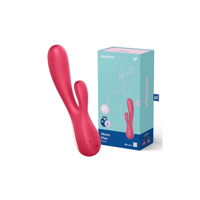 Satisfyer Mono Flex Connect App Vibrator, Red, 20,5 cm