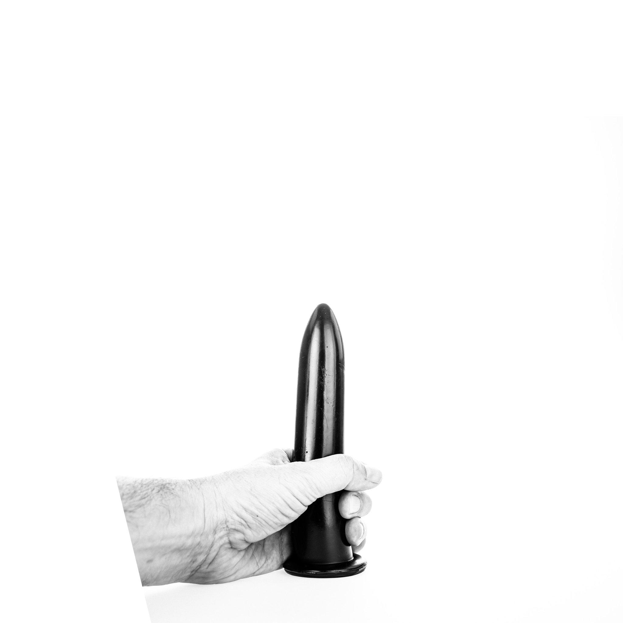 All Black Dildo Bullet, 20 cm