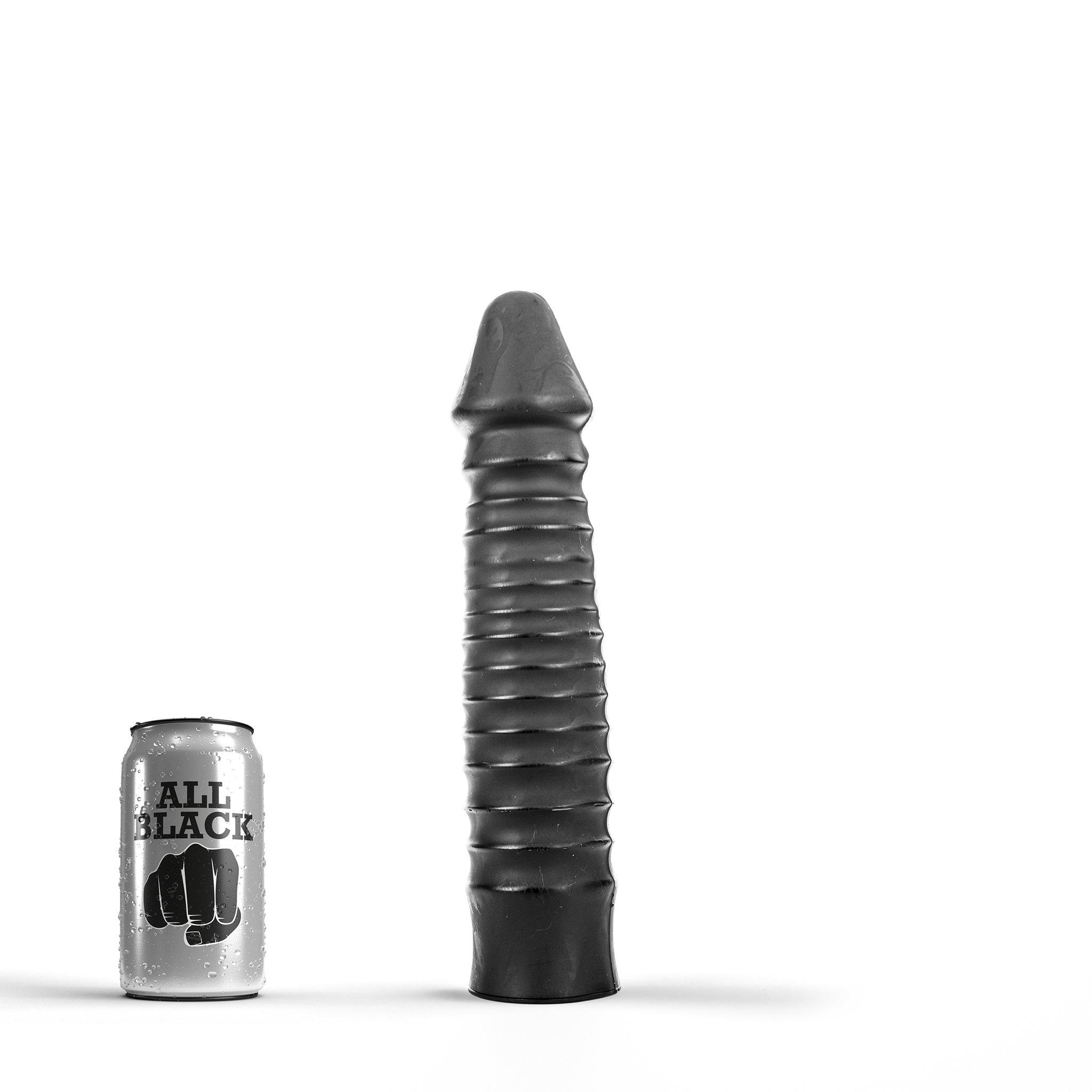 All Black Dildo Jake, 27 cm