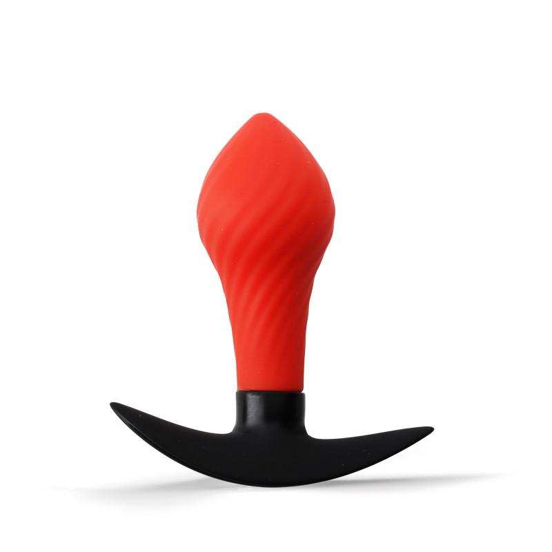 RudeRider Inflatable Butt Plug Black/Red with Steel Ball inside RudeRider Inflatable Butt Plug Black/Red with Steel Ball inside
