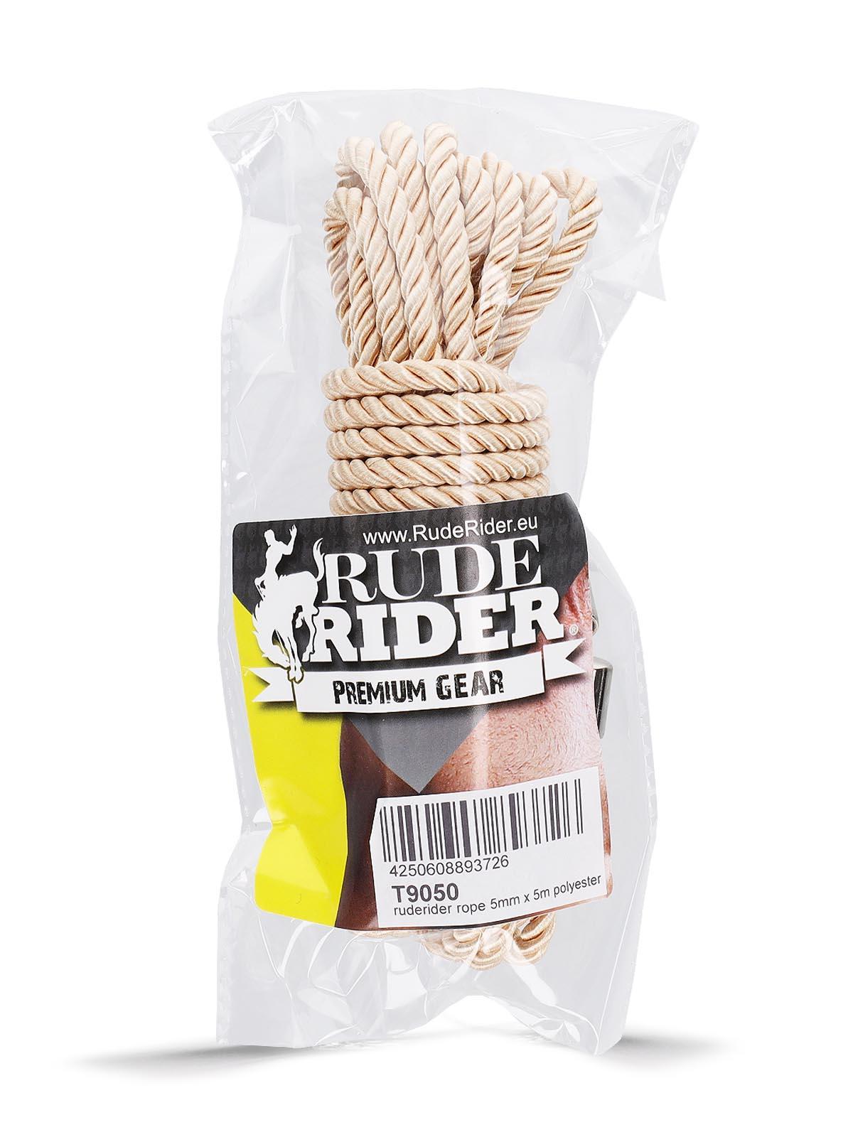 RudeRider Rope 5mm x 5m Polyester Beige RudeRider Rope 5mm x 5m Polyester Beige