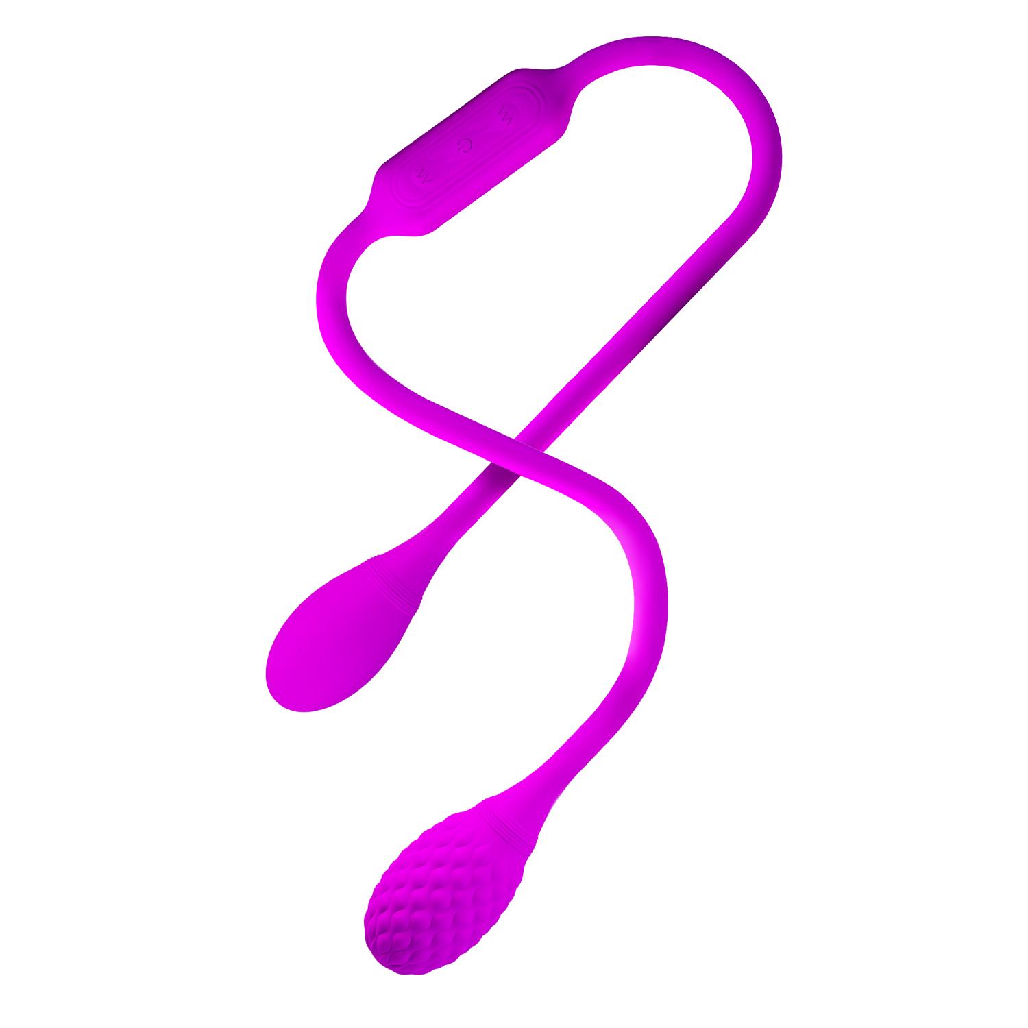 PRETTY LOVE - Dream Lover'S Whip, Double ended vibrator, indepentely buttons control, rechargeable, silicone material, waterproof ':35mm   
':32mm 
L:655mm