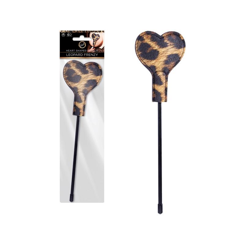 Leopard Frenzy Heart Paddle