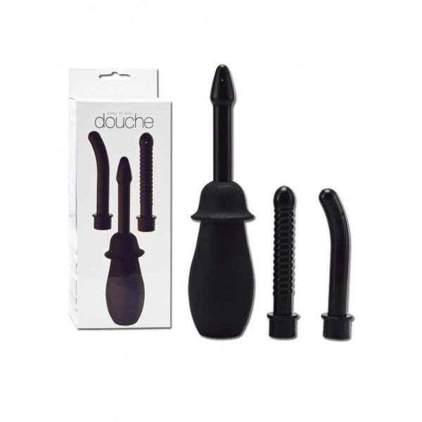 Easy to Use Anal Douche, Rubber/PP, Black