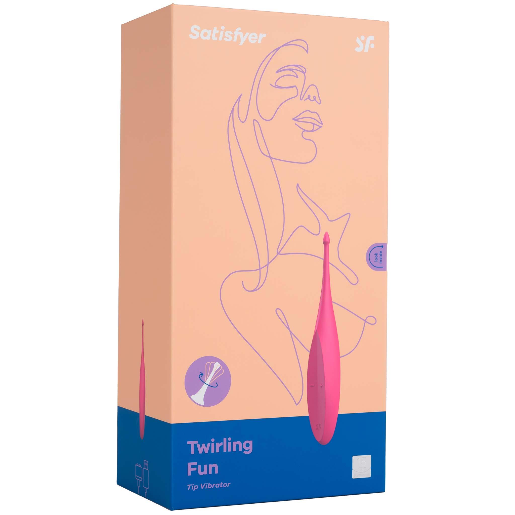 Satisfyer Twirling Fun Vibrator, Pink, 17,5 cm Satisfyer Twirling Fun Vibrator, Pink, 17,5 cm