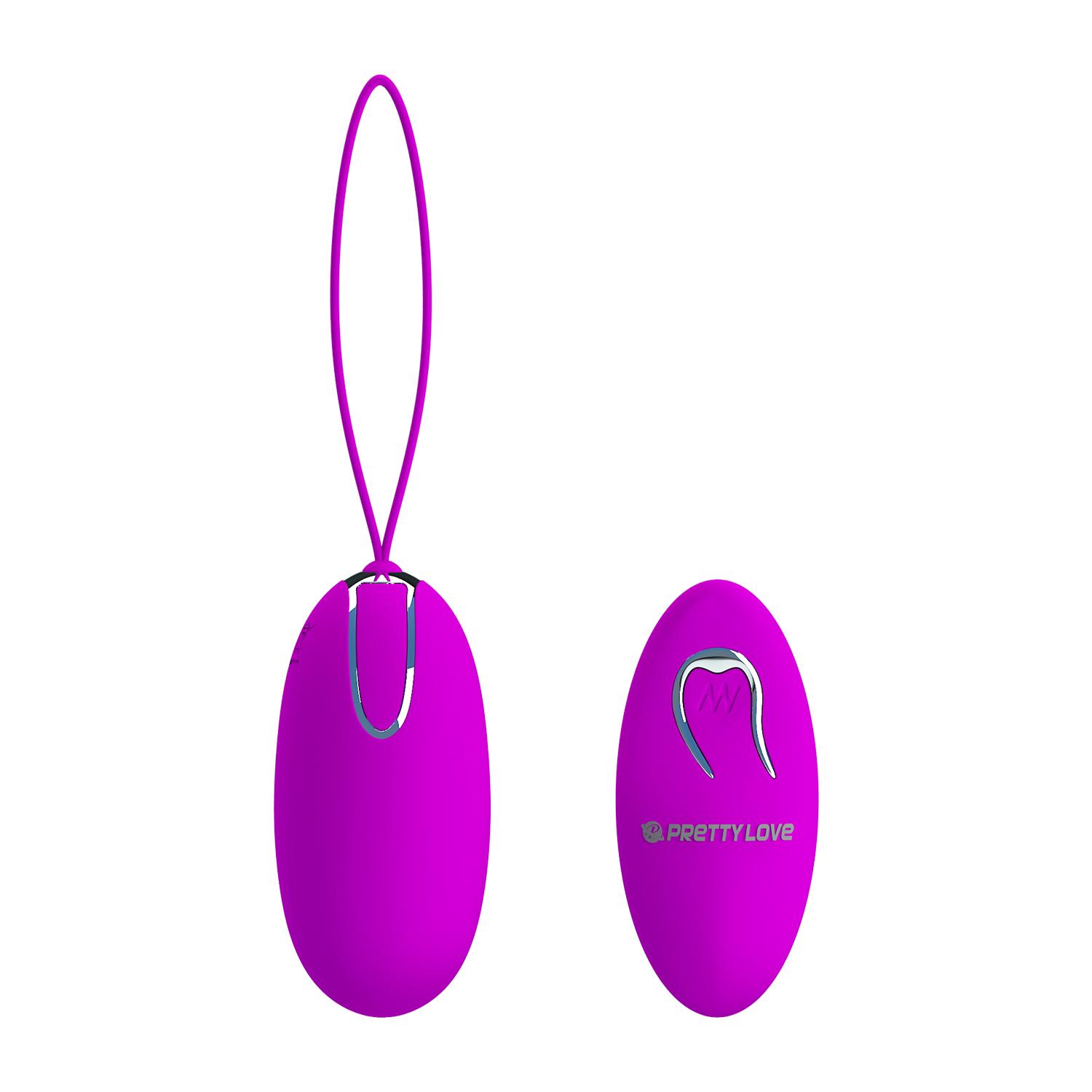 PRETTY LOVE - Joyce, Remote control, 12 functions of vibration, rechargeable stimulator with silicone cover, remote by 1 AAA battery operated L:78mm ':37mm