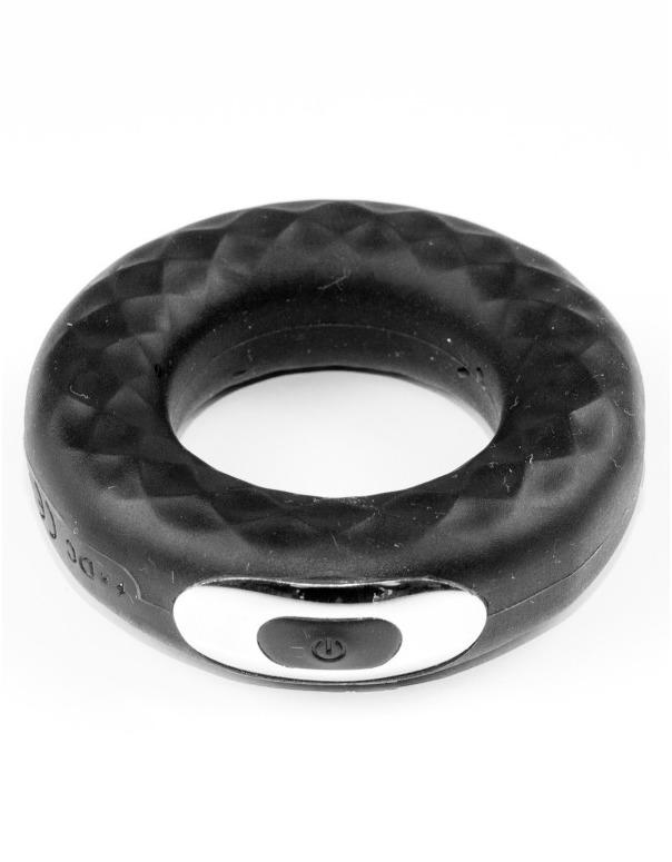 Rude Rider Vibrating Cockring 10 Frequency, Black, ¯ 40 mm