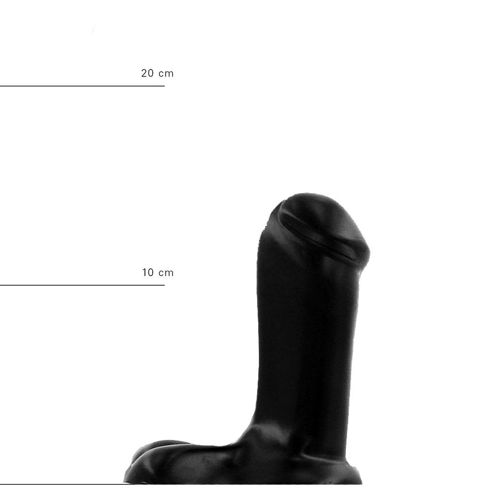 All Black Dildo Matthew, 14,5 cm