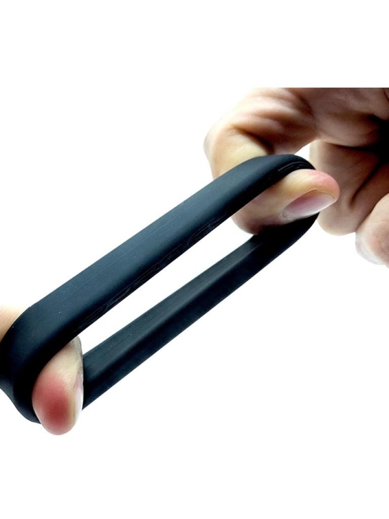 Sport Fucker Soft Silicone Nutt Job Set Cockring, Black Sport Fucker Soft Silicone Nutt Job Set Cockring, Black