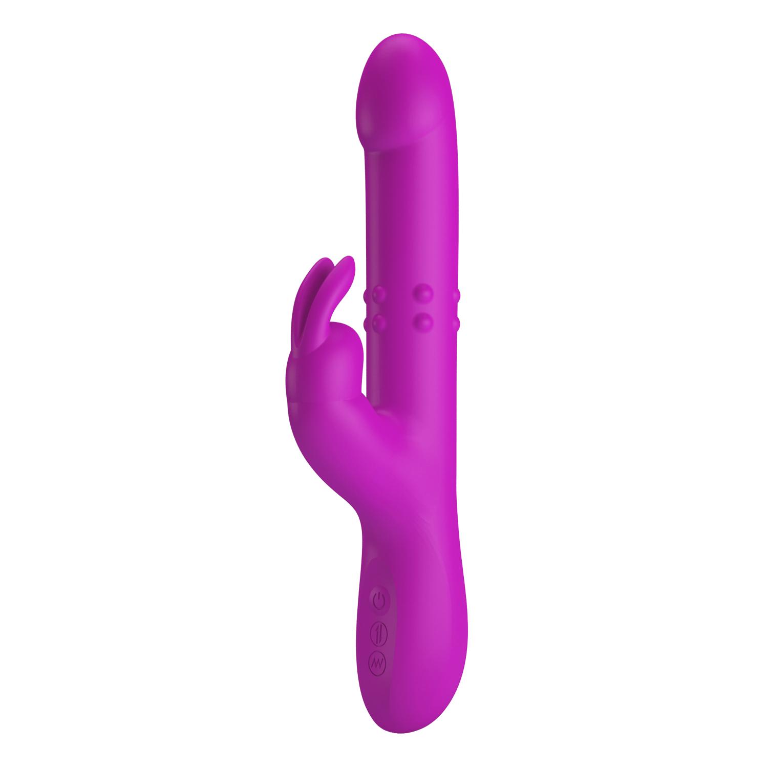 PRETTY LOVE - Reese, Silicone, 4 thrusting modes, 12 vibration settings, memory function, USB rechargeable. 36*230