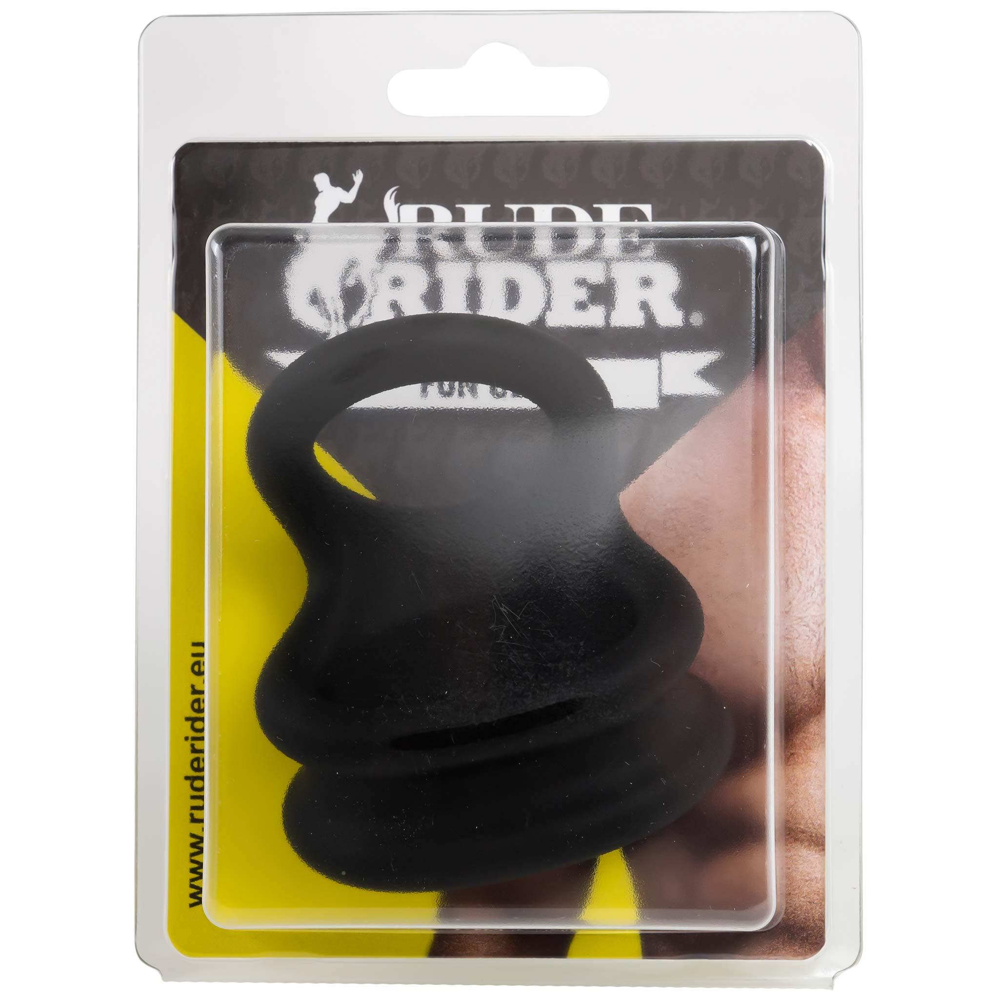 RudeRider Shaft and Ball Ring, 35x40mm, Black