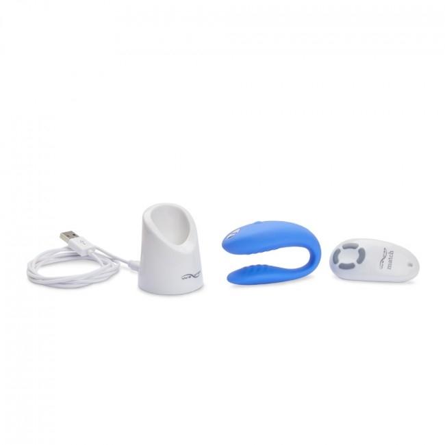 We-Vibe Match Couples Vibrator, Blue, 7,5 cm