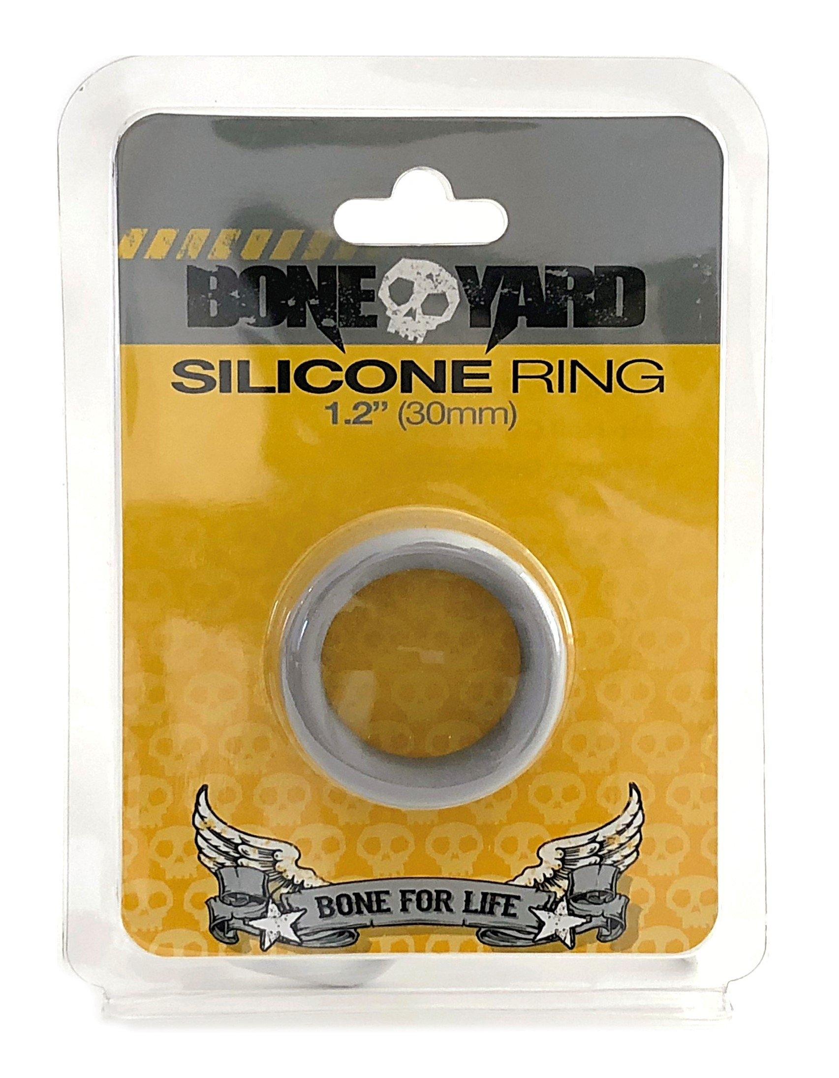 Boneyard Silicone Cockring, Grey, ¯ 30 mm