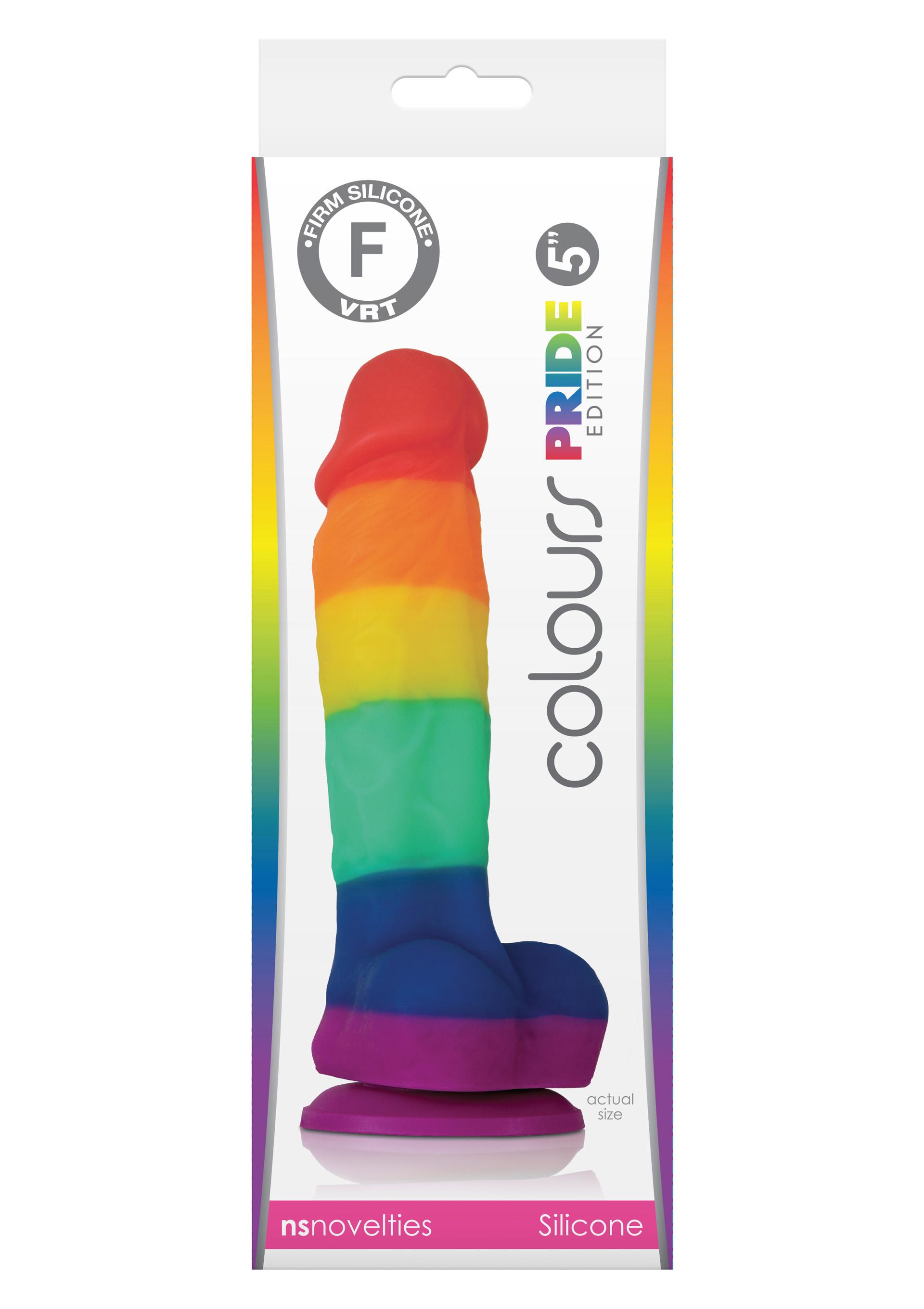 Pride Edition 5 Inch Dildo, 13 cm, Multicolor