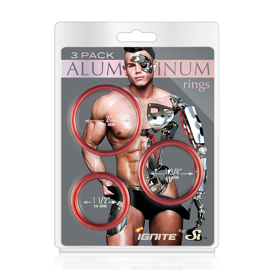 SI IGNITE Aluminium Cockring, 3 Pack, Rust, ¯ 50 mm SI IGNITE Aluminium Cockring, 3 Pack, Rust, ¯ 50 mm