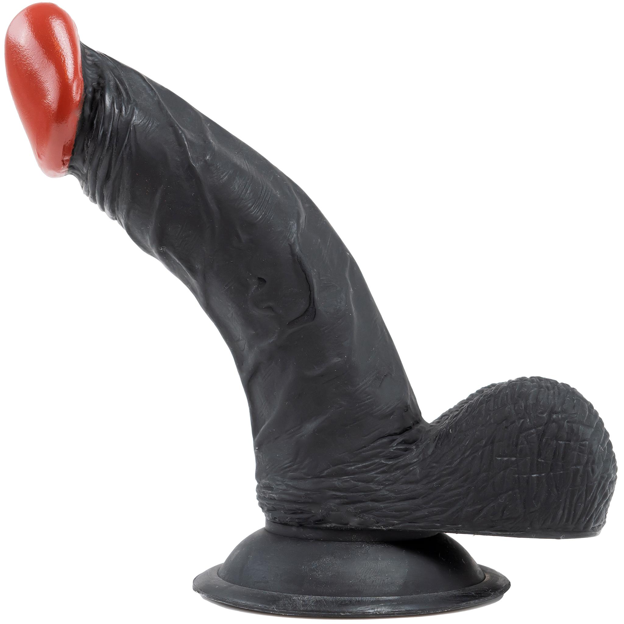 Charlie the Wall Mounter Dildo with Suction Cup, 16,5 cm, Black