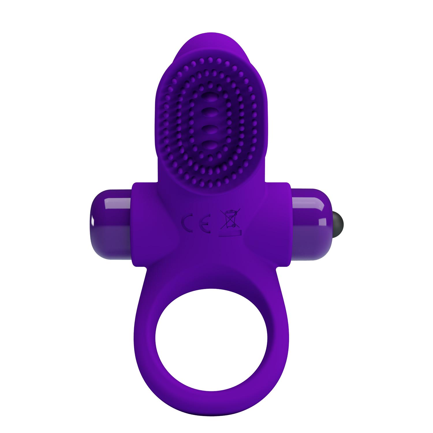 PRETTY LOVE - Vibrant Penis Ring, 56 mm, Purple