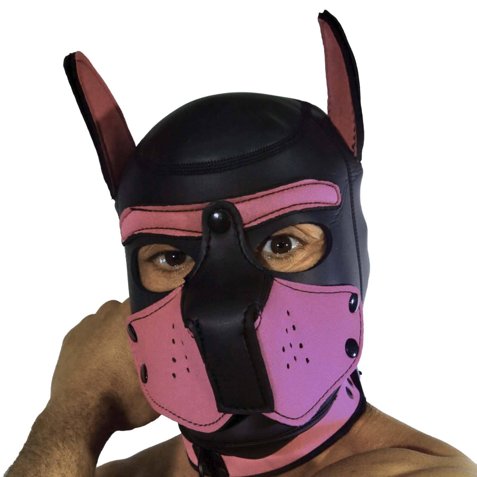 RudeRider Neoprene Puppy Hood Pink, L size