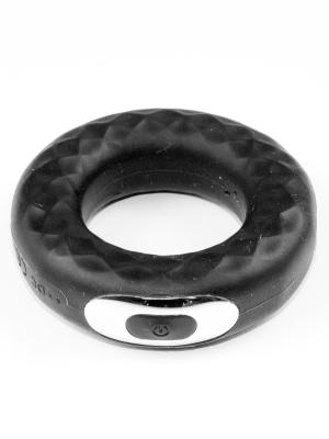 RudeRider Vibrating Cockring 10 Frequency, Black, ¯ 40 mm