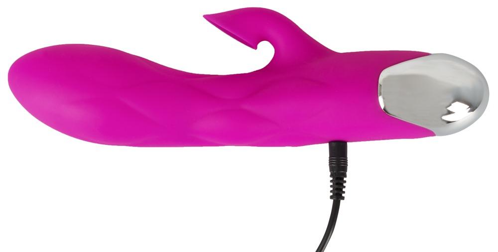 XOUXOU Super Soft Silicone Sucking Vibrator, 20 cm, Purple