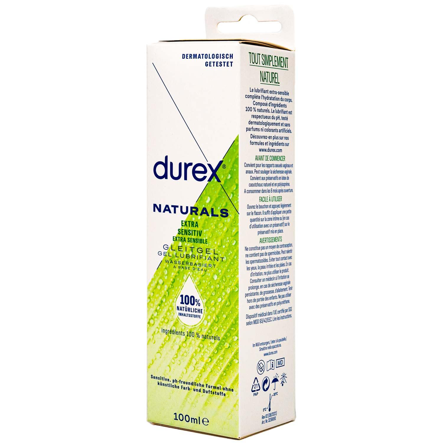 Durex Naturals Lubricant, Extra Sensitive, 100 ml (3,4 fl.oz.) Durex Naturals Lubricant, Extra Sensitive, 100 ml (3,4 fl.oz.)