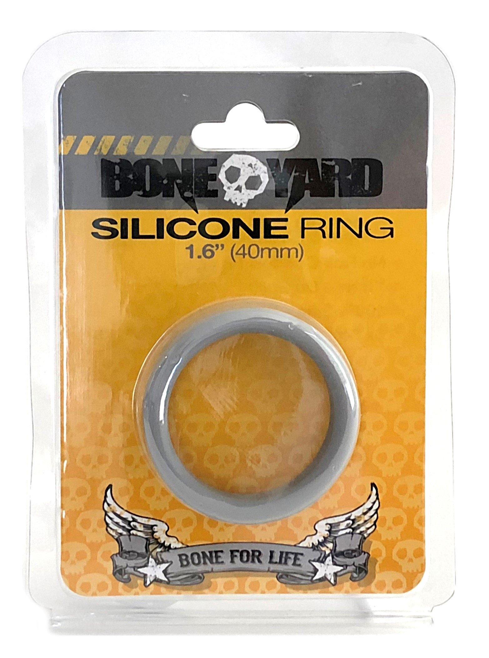 Boneyard Silicone Cockring, Grey, ¯ 40 mm