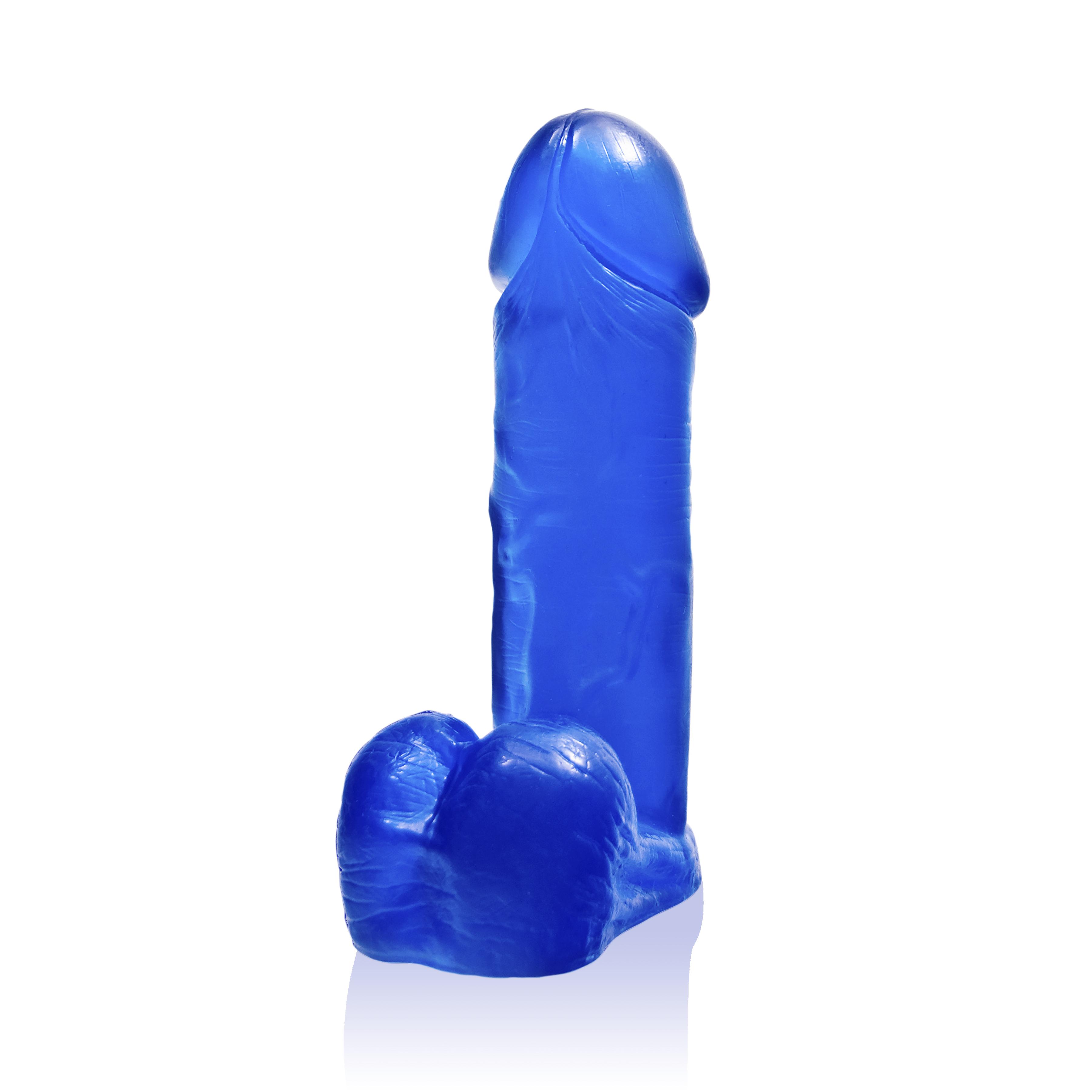 SI IGNITE Thick Cock with Balls, Blue, 20 cm