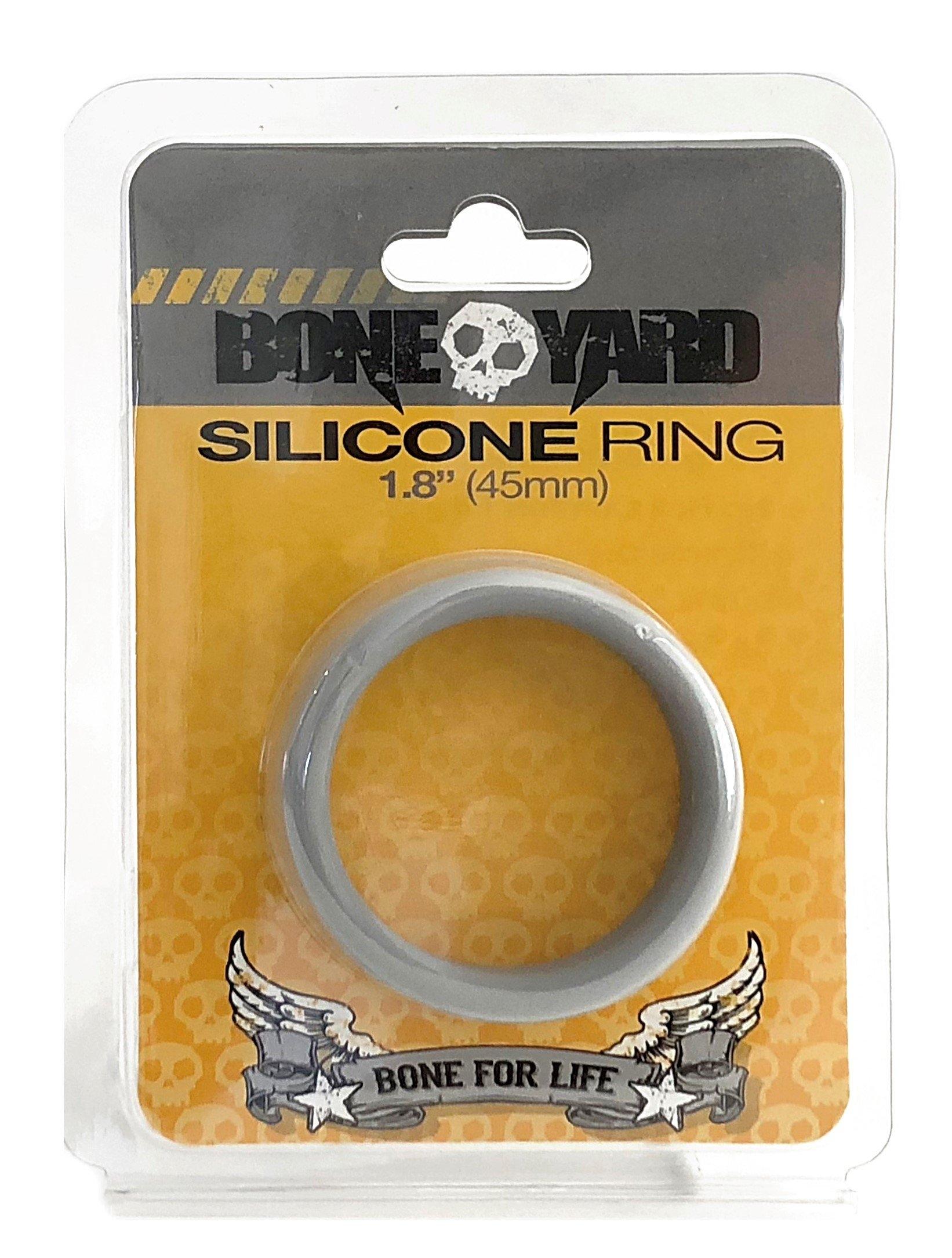 Boneyard Silicone Cockring, Grey, ¯ 45 mm