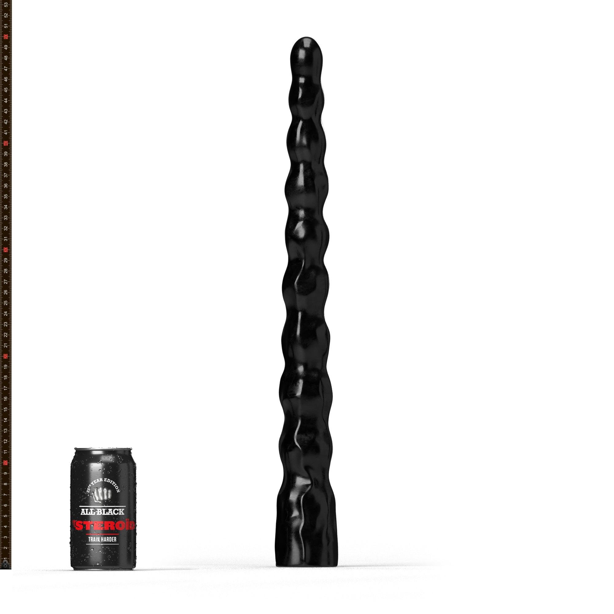 All Black Steroid En-Garde Dildo, 50,5 cm