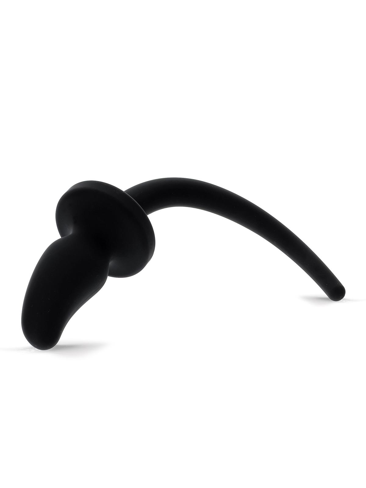 RudeRider Big Dog Tail Plug 37 x 4,7 cm Black Silicone