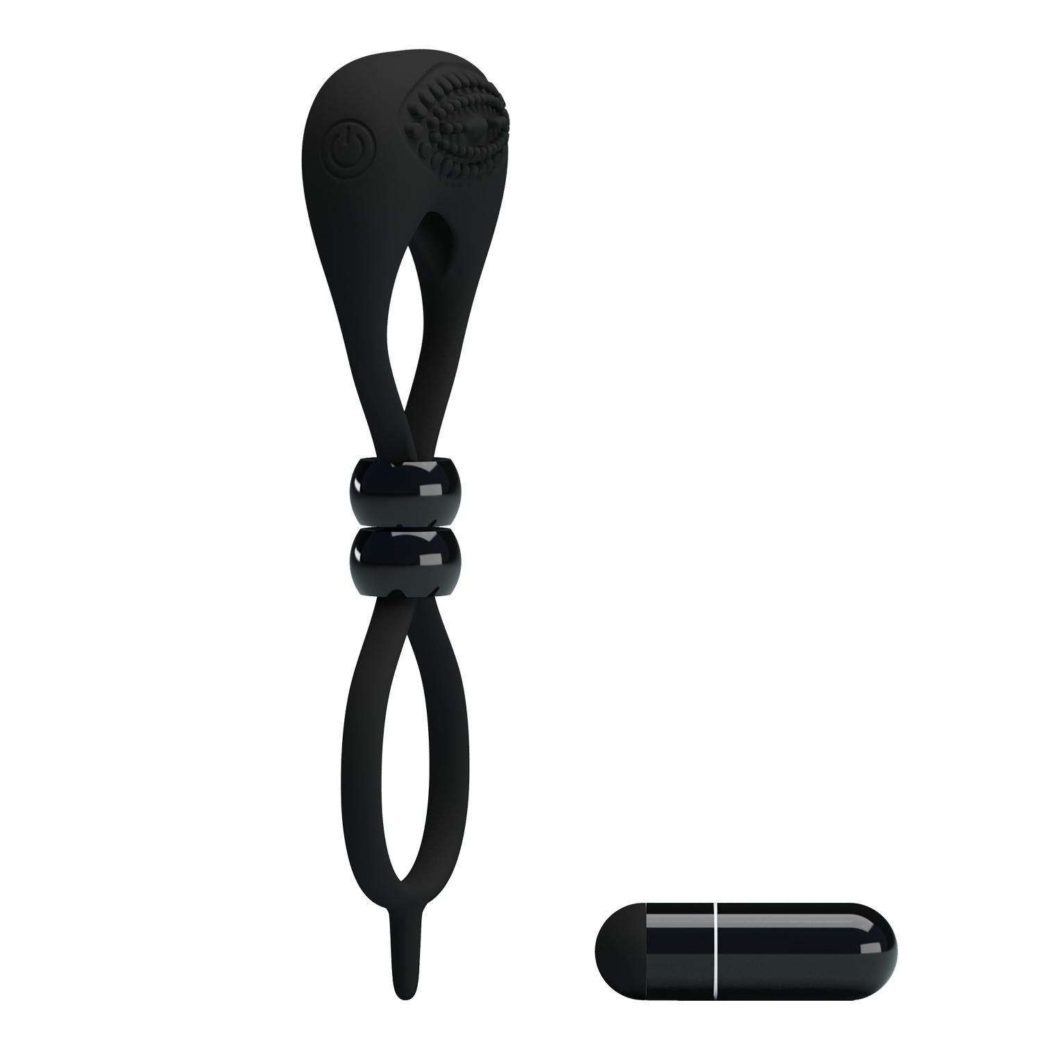 PRETTY LOVE - Locker, Cock ring, silicone, Lockable design, powerful vibration W:50mm  L'136mm