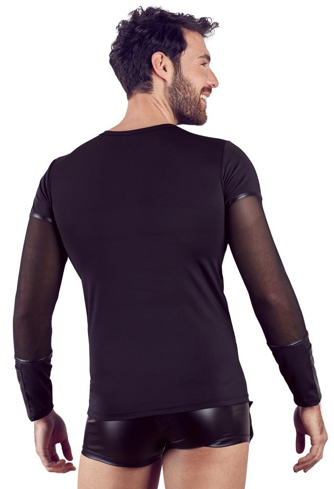 NEK Shirt longsleeve  with removeable chest harness L, black