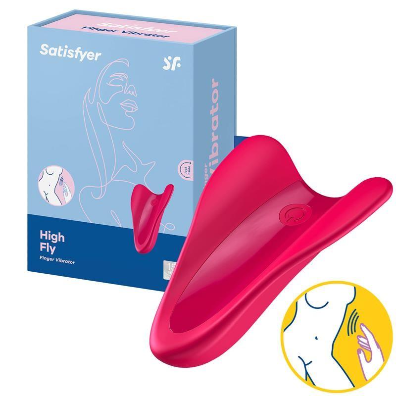 Satisfyer High Fly Vibrator, Red, 7 cm