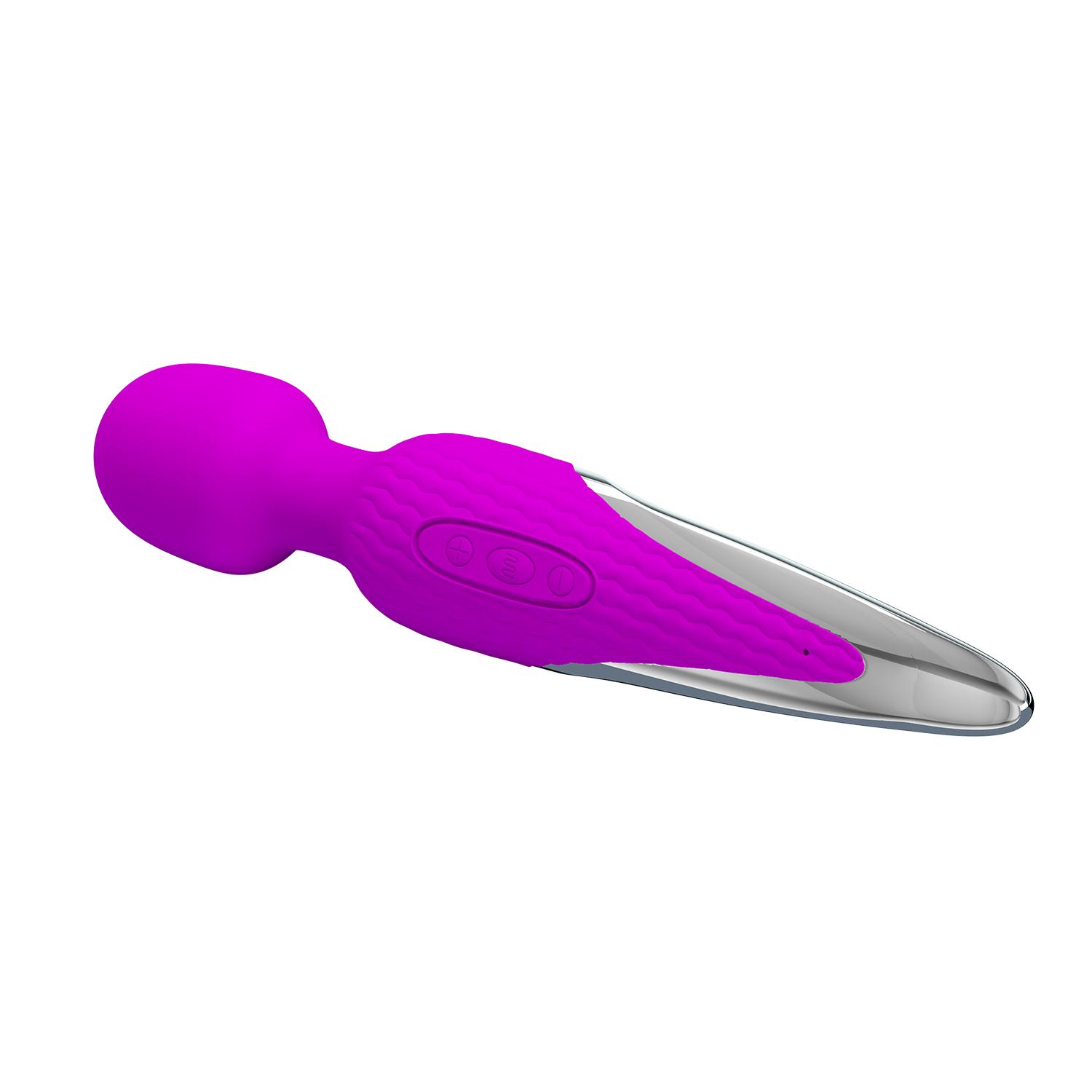 PRETTY LOVE - Nathanial, Super powerful body wand massager, 7 functions of vibration, 5 levels of speed adjustment, silicone, rechargeable ':260mm L:48mm PRETTY LOVE - Nathanial, Super powerful body wand massager, 7 functions of vibration, 5 levels of speed adjustment, silicone, rechargeable ':260mm L:48mm