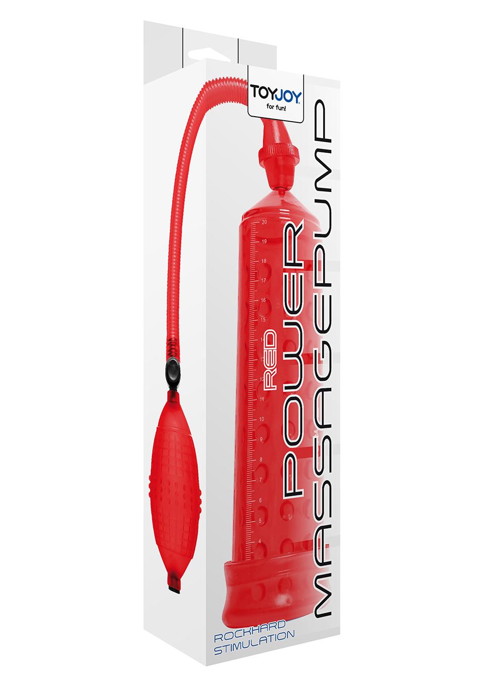 Power Massage Pump w. Sleeve Red