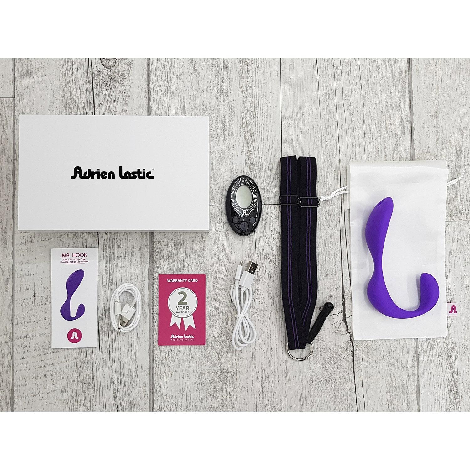 Adrien Lastic Mr.Hook + LRS Vibrator, Purple