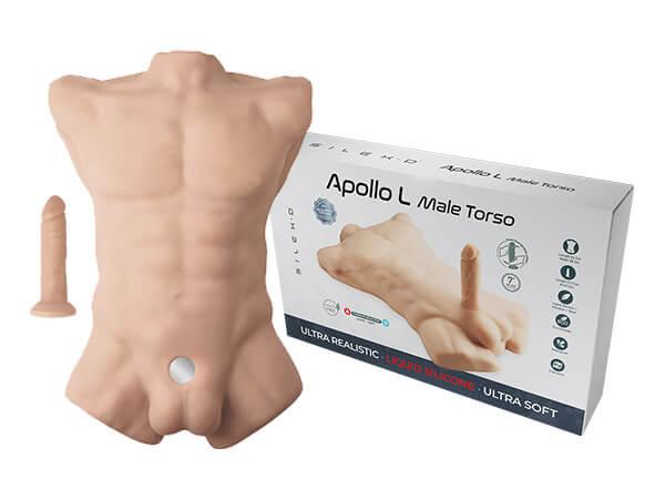 SILEXD Premium Torso + Liquid Silicone Model 7" (17,75 cm), Light Skin