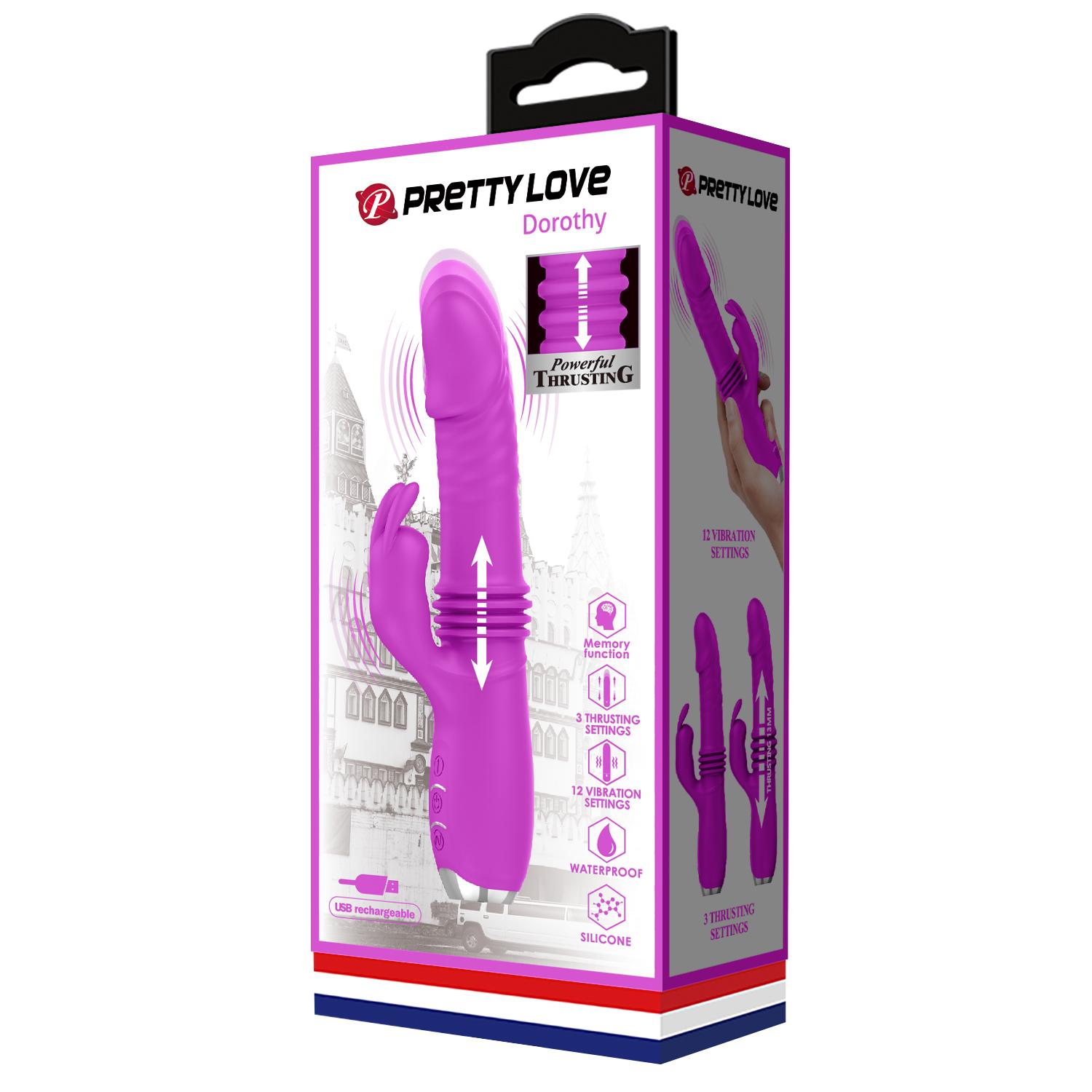 PRETTY LOVE - Dorothy, 3 functions of up&down movement
12 functions of vibration
silicone
USB rechargeable 34-200 PRETTY LOVE - Dorothy, 3 functions of up&down movement
12 functions of vibration
silicone
USB rechargeable 34-200