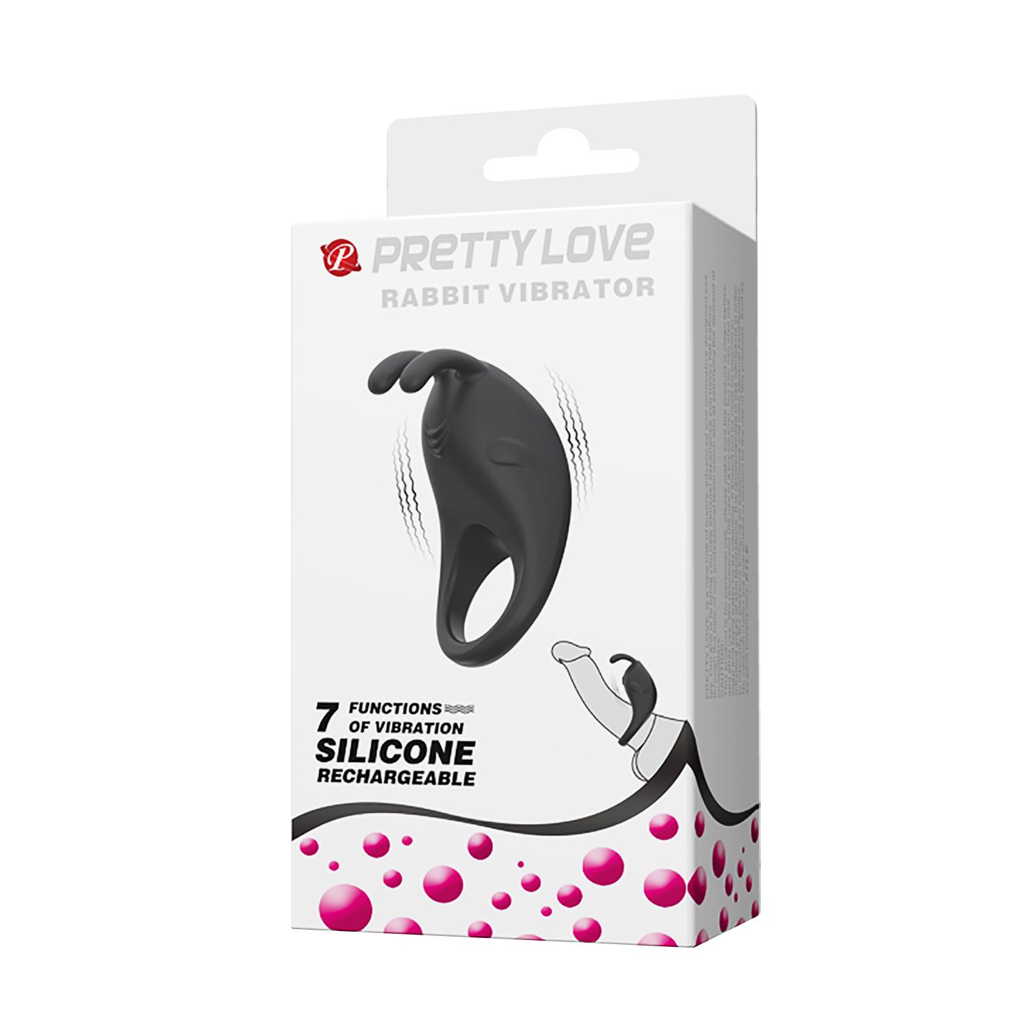 PRETTY LOVE - Rabbit Vibrator Ring, Rechargeable cock ring, 7 Functions of vibration, Silicone, Waterproof L'75mm
W'40mm
W'27mm PRETTY LOVE - Rabbit Vibrator Ring, Rechargeable cock ring, 7 Functions of vibration, Silicone, Waterproof L'75mm
W'40mm
W'27mm