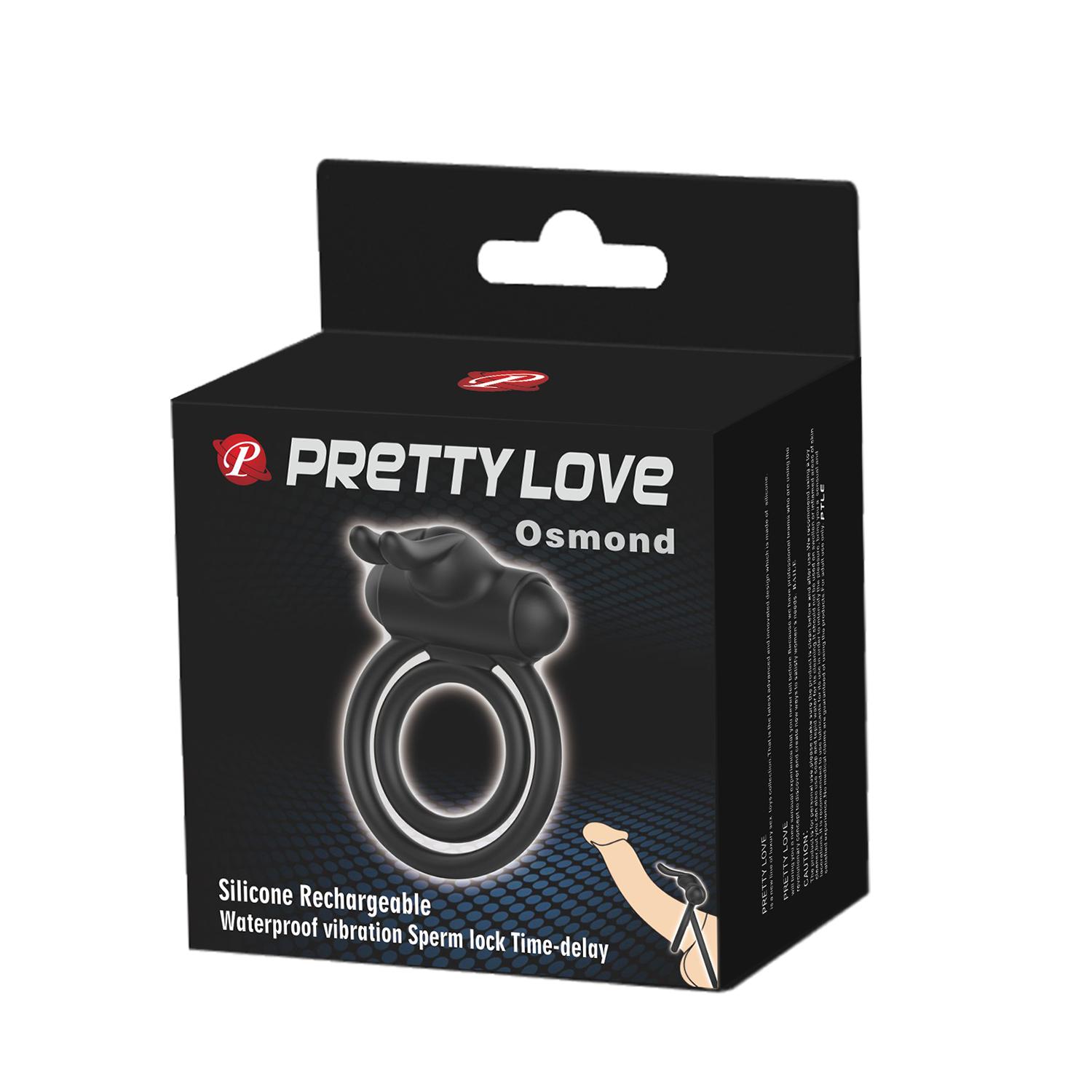 PRETTY LOVE - Andrew, Double rings, Silicone, 3LR41 batteris L:70mm W:50mm H:32mm