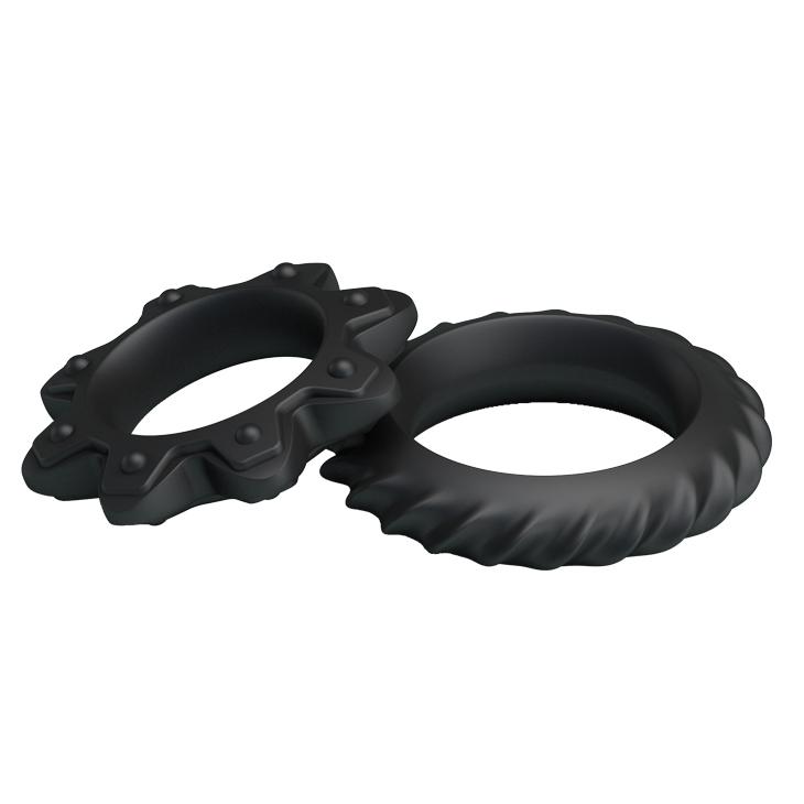 BAILE - Ring, silicone penis rings, multiple use for different size ':23mm  ':28mm