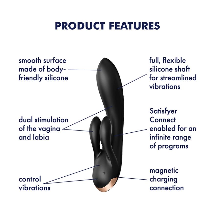 Satisfyer Double Flex Connect App black Satisfyer Double Flex Connect App black
