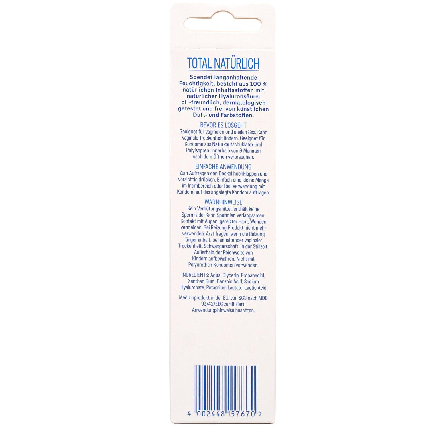 Durex Naturals Extra Feuchtigkeitsspendend Gleitgel, 100 ml (3,4 fl.oz.) Durex Naturals Extra Feuchtigkeitsspendend Gleitgel, 100 ml (3,4 fl.oz.)